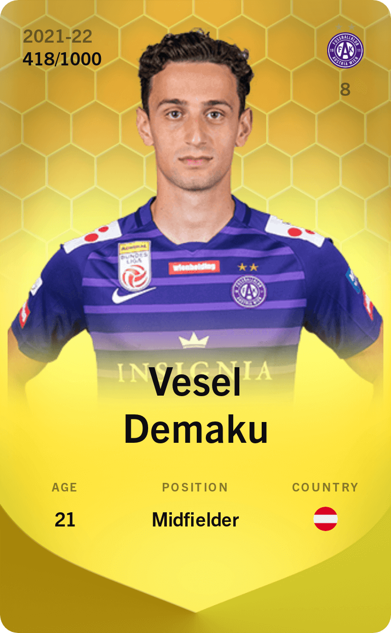 Vesel Demaku 2021-22 • Limited 418/1000