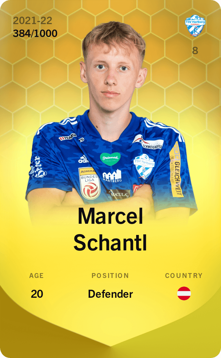 Marcel Schantl 2021-22 • Limited 384/1000