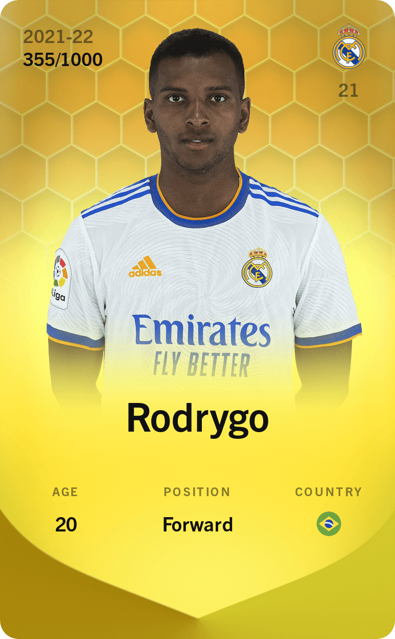 Rodrygo 2021-22 • Limited 355/1000