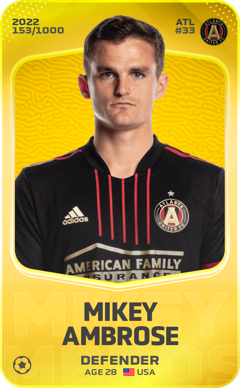 Sorare - Sorare Official - Mikey Ambrose 2022-23 • Limited 153/1000 - NFT # 70848047895676065417097185534099688332939121265993782969475976860207865218339