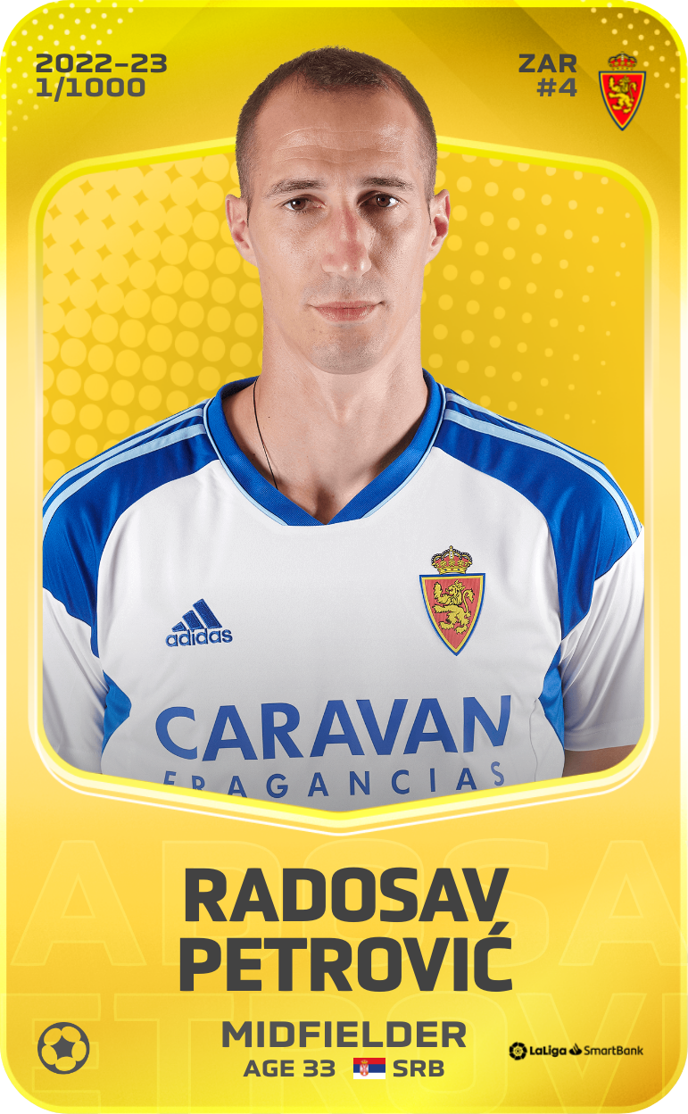 Sorare - Sorare Official - Radosav Petrović 2022-23 • Limited 1/1000 - NFT # 115394008410868766184769351608770271546545715742191738605989850783153081986718