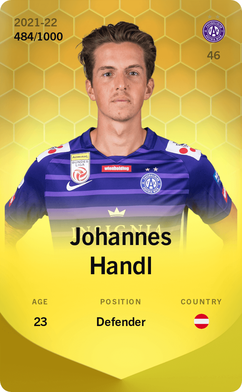 Johannes Handl 2021-22 • Limited 484/1000