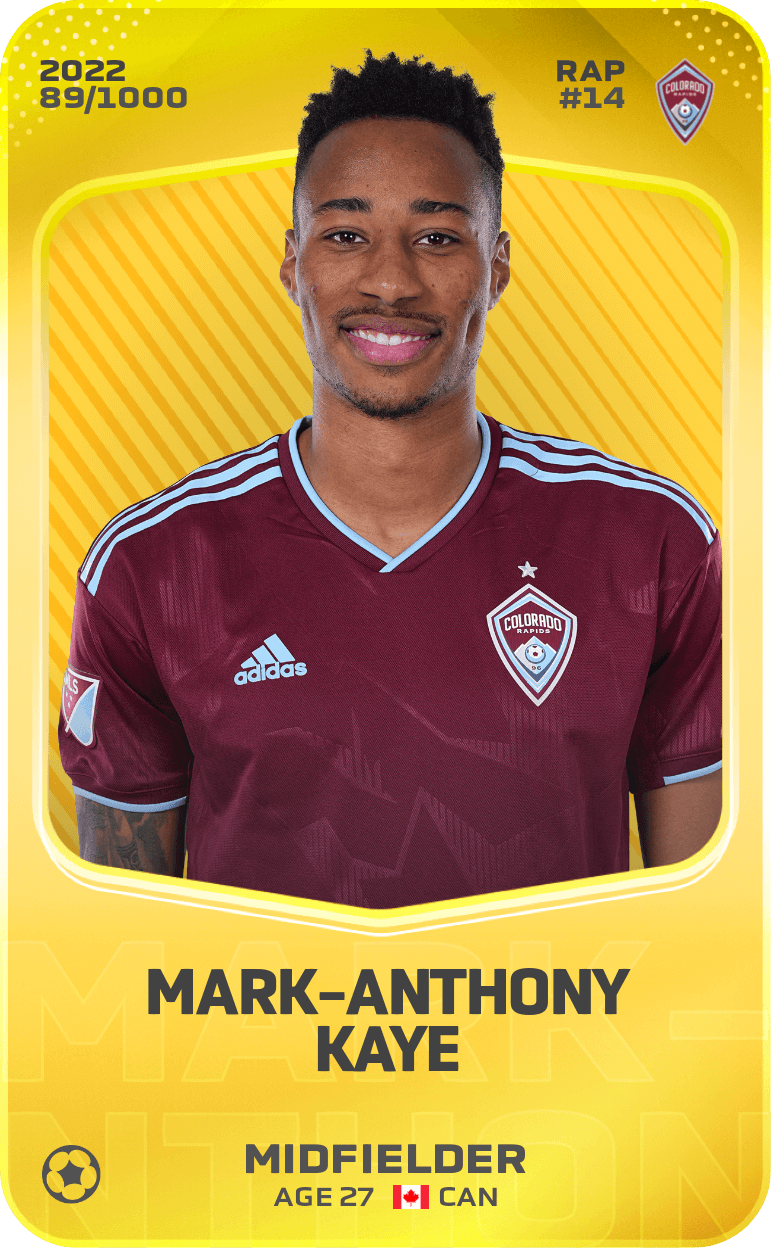 Mark-Anthony Kaye 2022-23 • Limited 89/1000