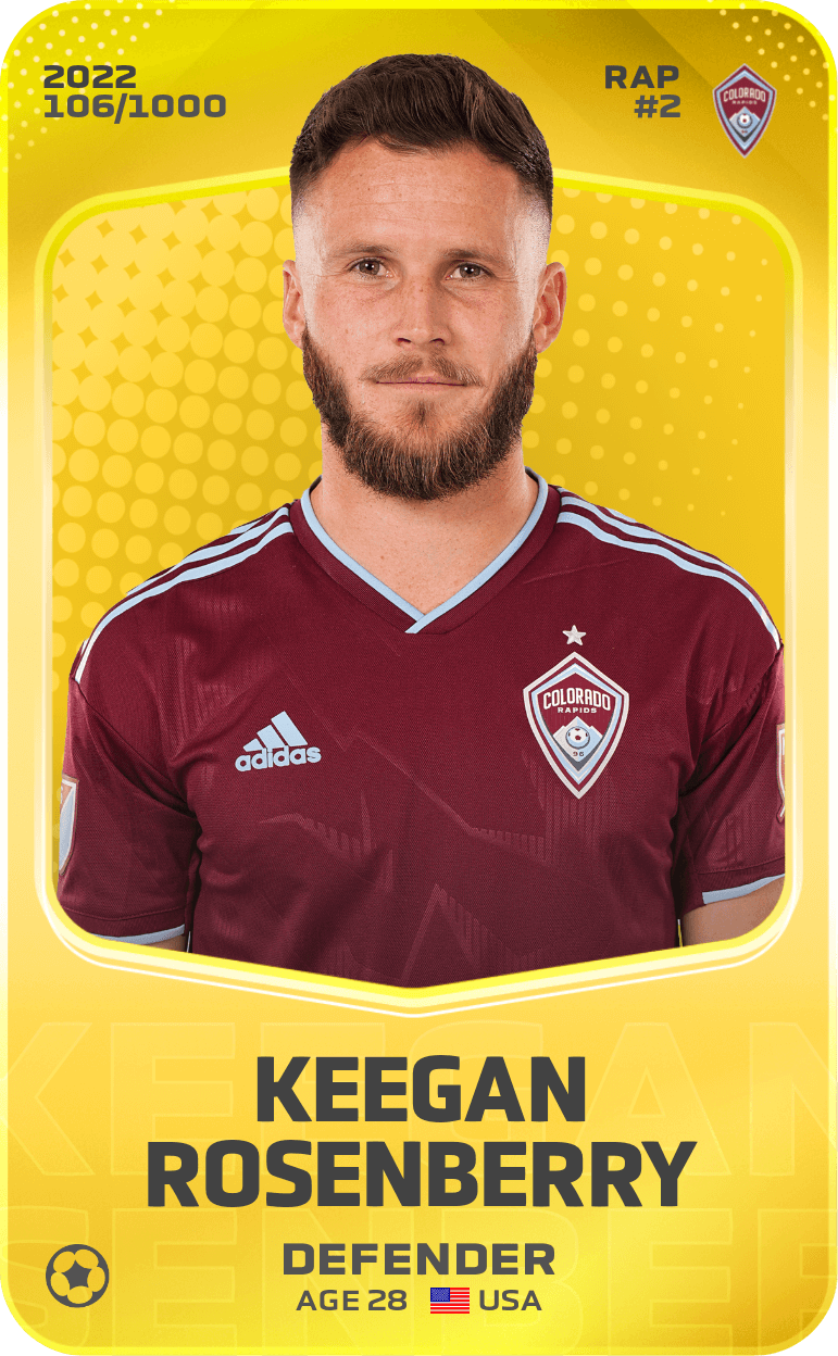 Keegan Rosenberry 2022-23 • Limited 106/1000