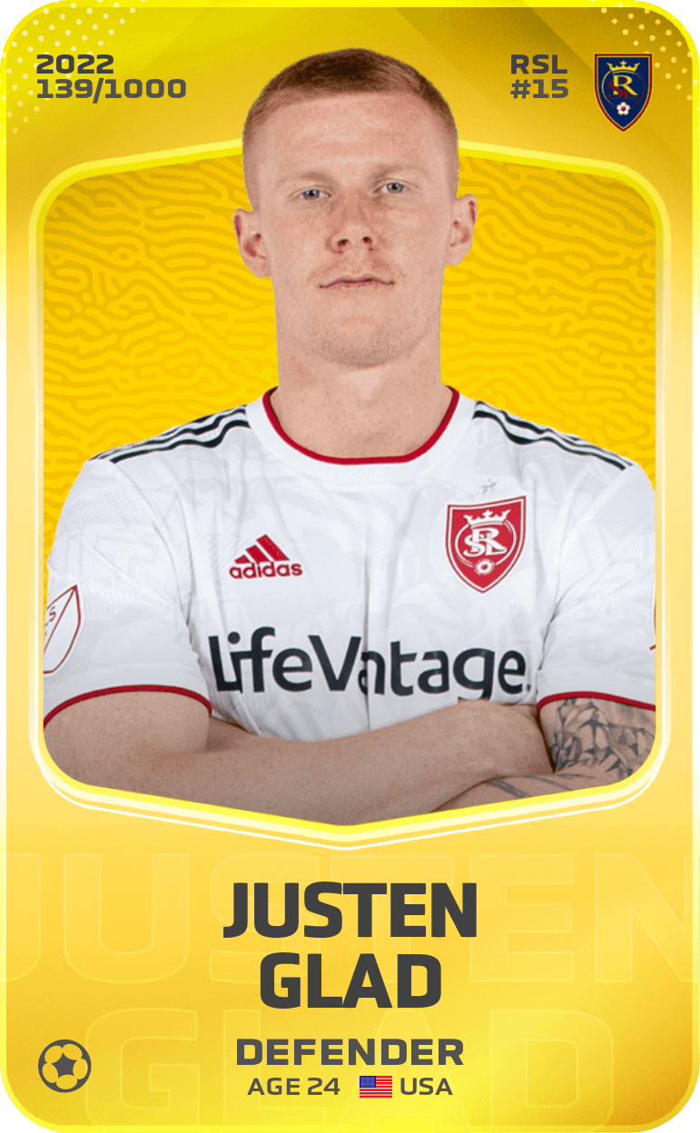 Justen Glad 2022-23 • Limited 139/1000
