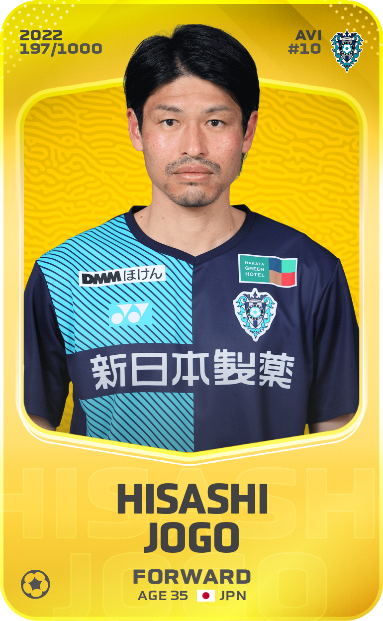 Sorare - Sorare Official - Hisashi Jogo 2022-23 • Limited 197/1000 - NFT # 1161543356125672266453111767477192067067857767857829375411966736085507978537