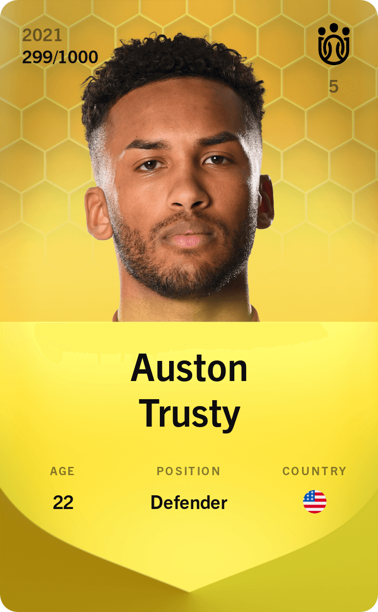 Auston Trusty 2021-22 • Limited 299/1000