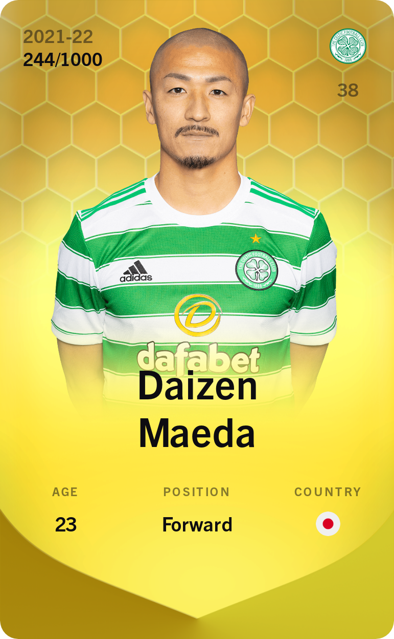 Sorare - Sorare Official - Daizen Maeda 2021-22 • Limited 244/1000 - NFT # 79396089984734037061419675289700831162638580459124101425615183135835217380010