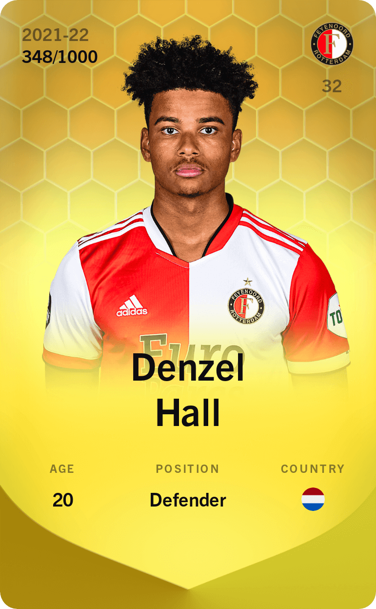 Denzel Hall 2021-22 • Limited 348/1000