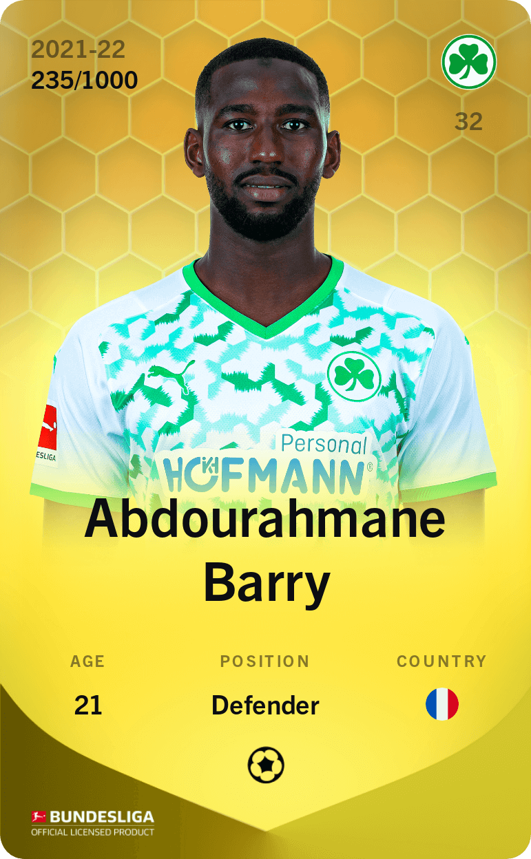 Abdourahmane Barry 2021-22 • Limited 235/1000