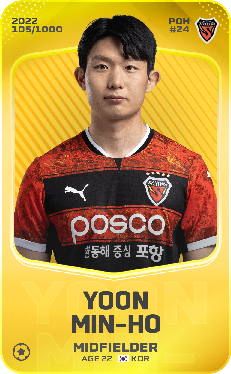 Sorare - Sorare Official - Yoon Min-Ho 2022-23 • Limited 105/1000 - NFT # 67065737966810027961571175571941408101749827239239279440430091036043040144248