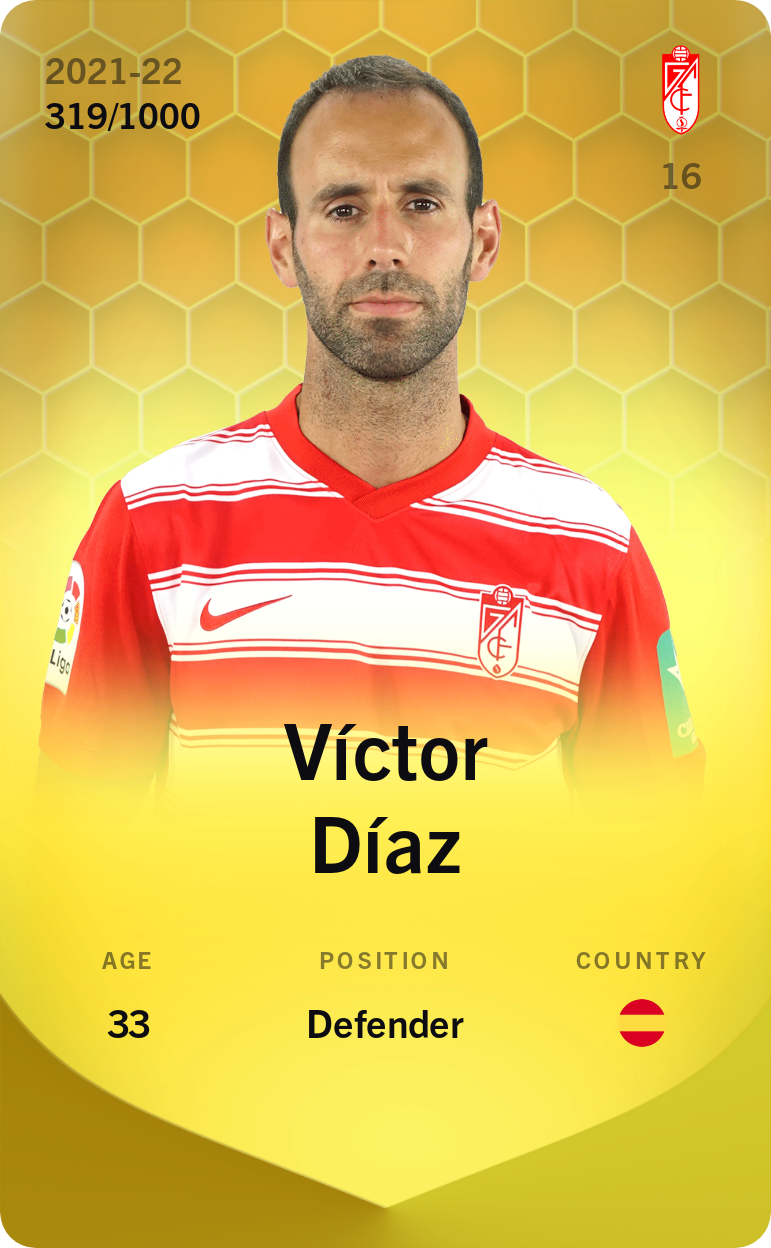 Sorare - Sorare Official - Víctor Díaz 2021-22 • Limited 319/1000 - NFT # 102463431337695455481134599956336864780023714839719974165108773939827525378873