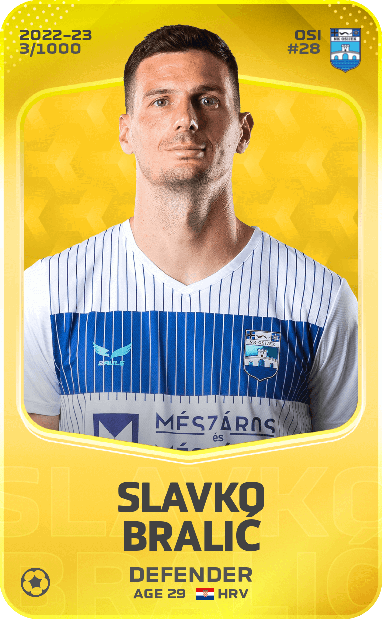 Slavko Bralić 2022-23 • Limited 3/1000