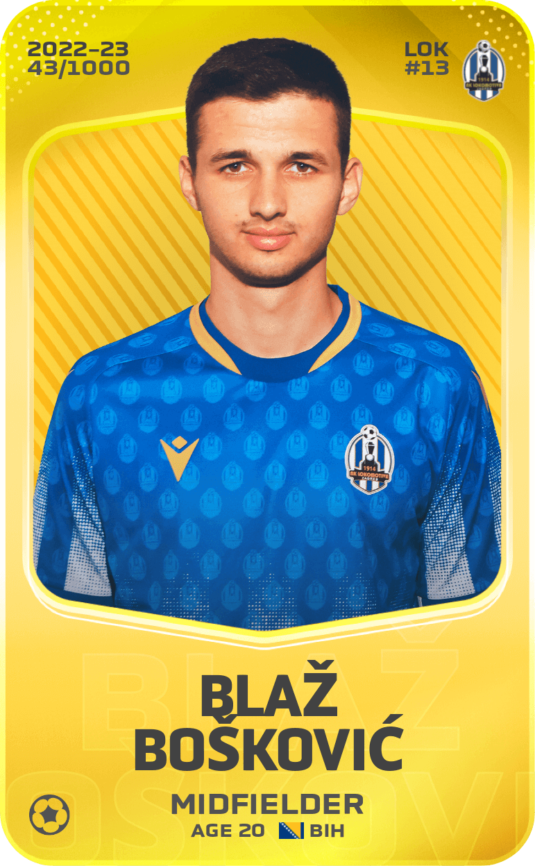 Blaž Bošković 2022-23 • Limited 43/1000