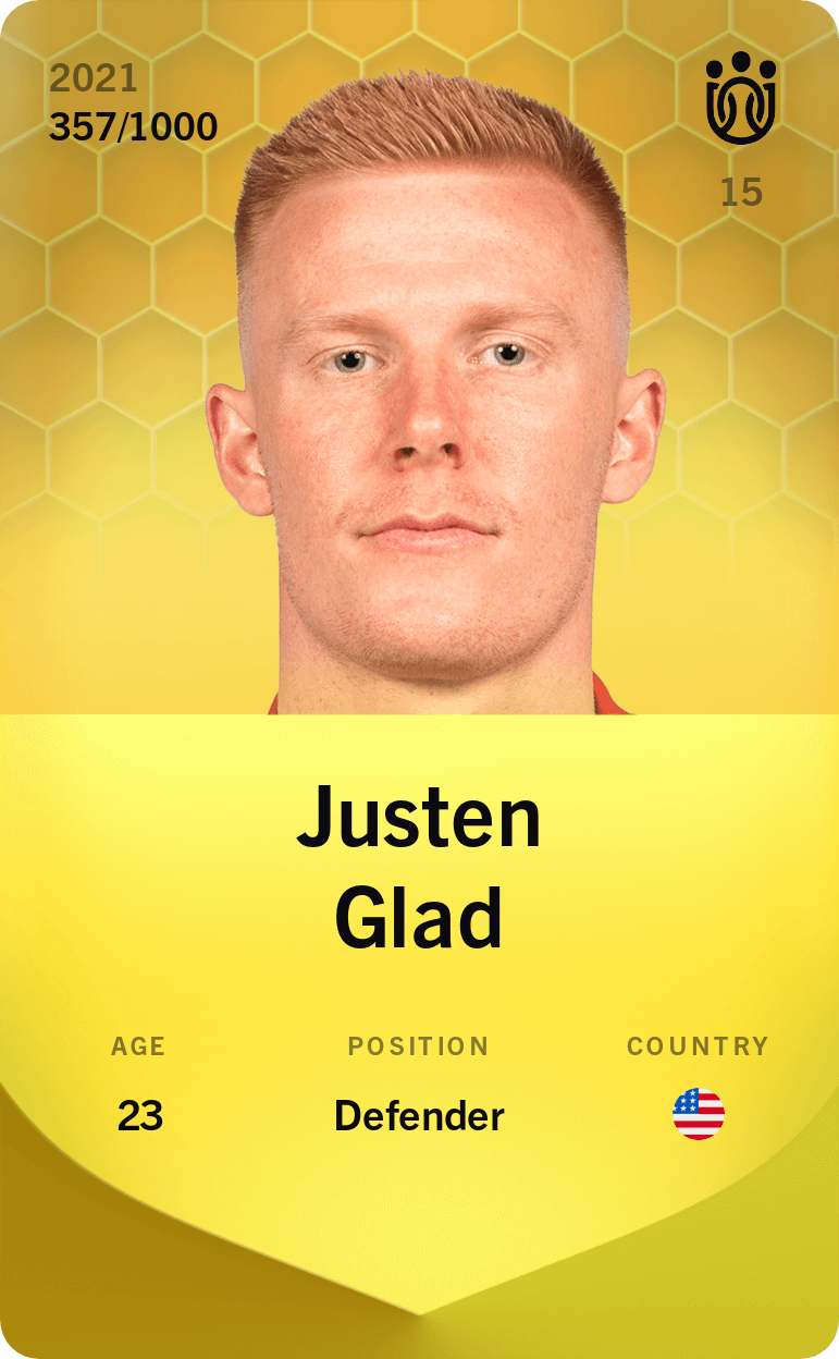 Justen Glad 2021-22 • Limited 357/1000