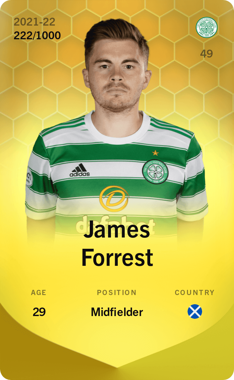 James Forrest 2021-22 • Limited 222/1000
