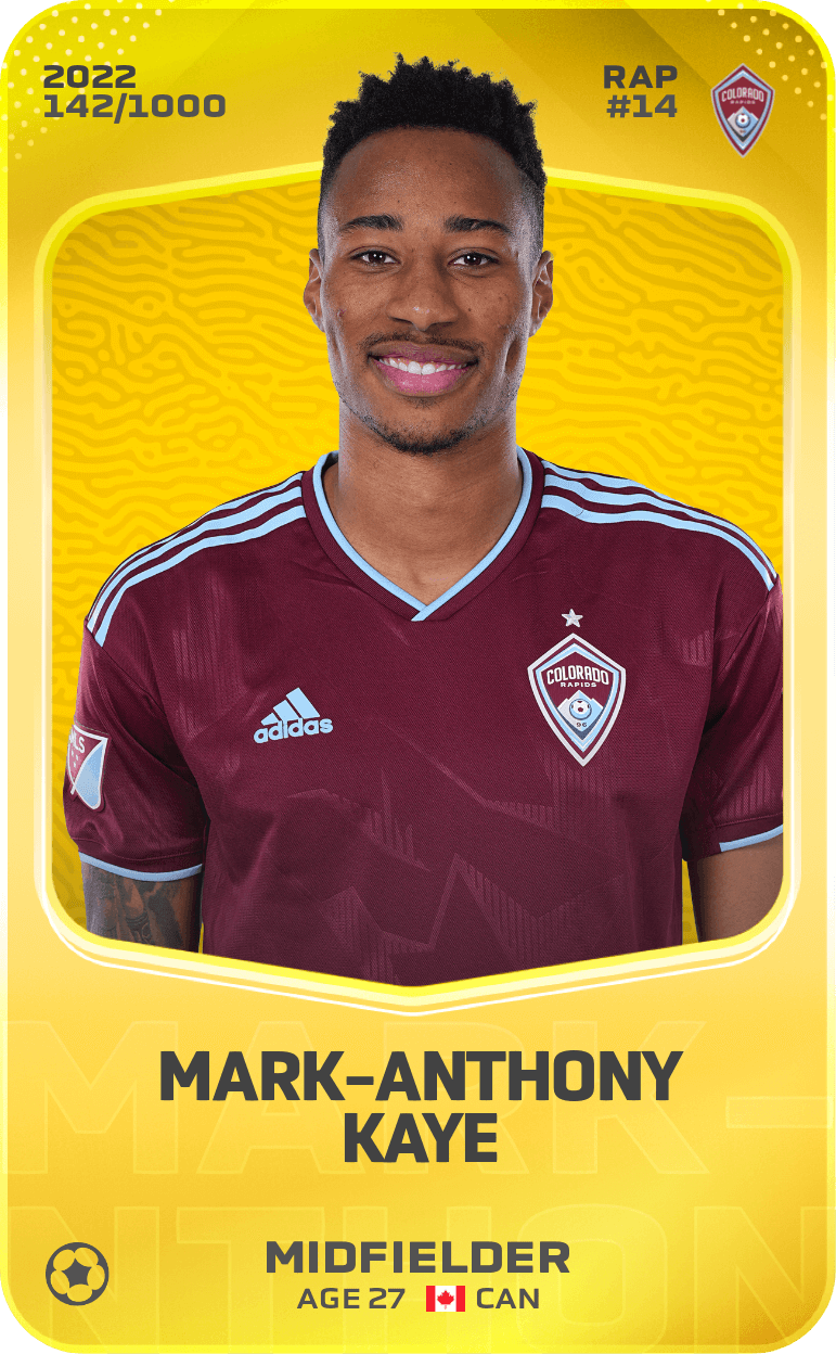 Mark-Anthony Kaye 2022-23 • Limited 142/1000
