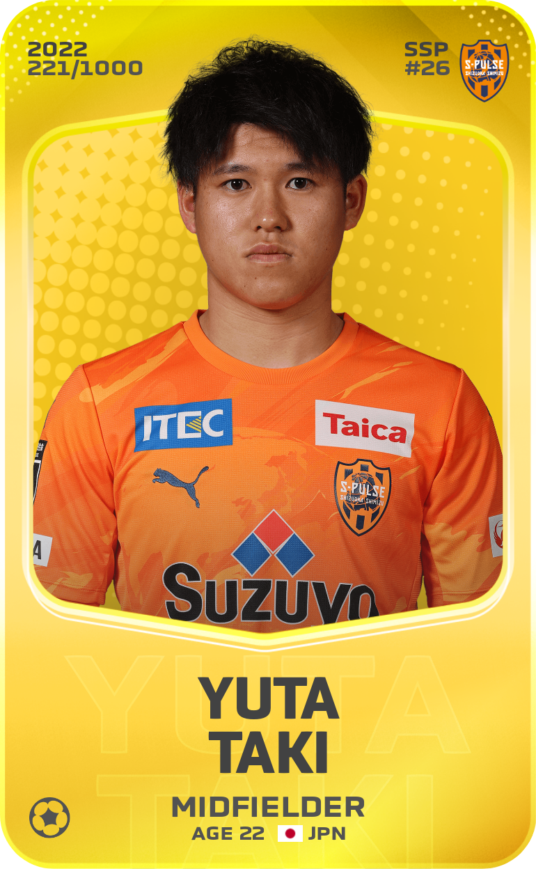 Sorare - Sorare Official - Yuta Taki 2022-23 • Limited 221/1000 - NFT # 102124108182167001854925772371021093268929381701595127193108180388883422005714