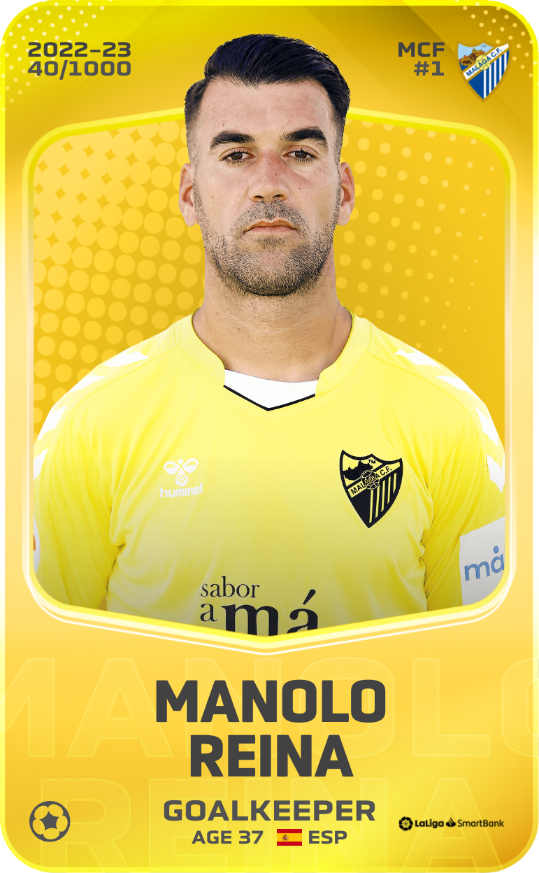 Sorare - Sorare Official - Manolo Reina 2022-23 • Limited 40/1000 - NFT # 50825975366673736055635473778599800819932517636386036755283031789175235463947