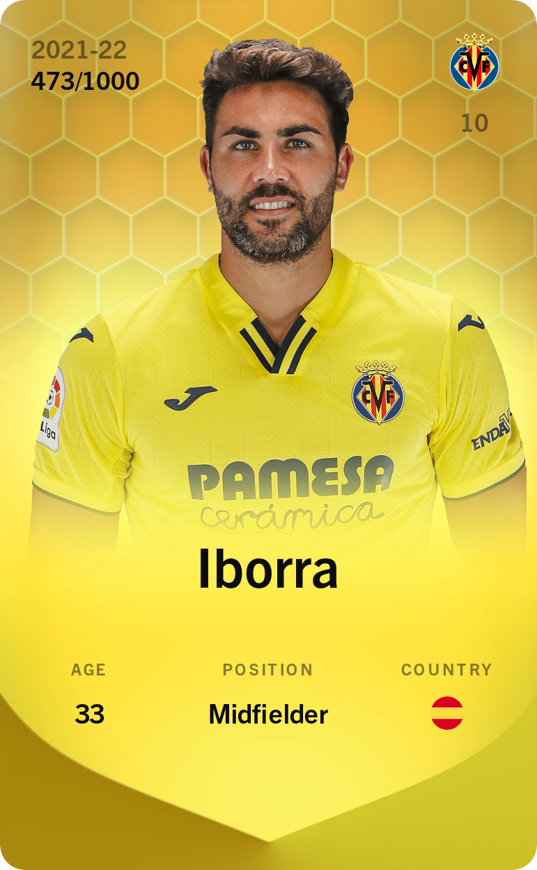 Sorare - Sorare Official - Iborra 2021-22 • Limited 473/1000 - NFT # 58559679323062827326230466923057758340741758244876129733295409977606357606851