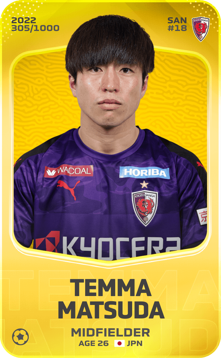 Temma Matsuda 2022-23 • Limited 305/1000