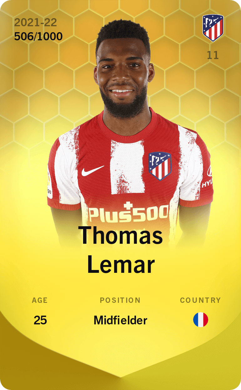 Thomas Lemar 2021-22 • Limited 506/1000