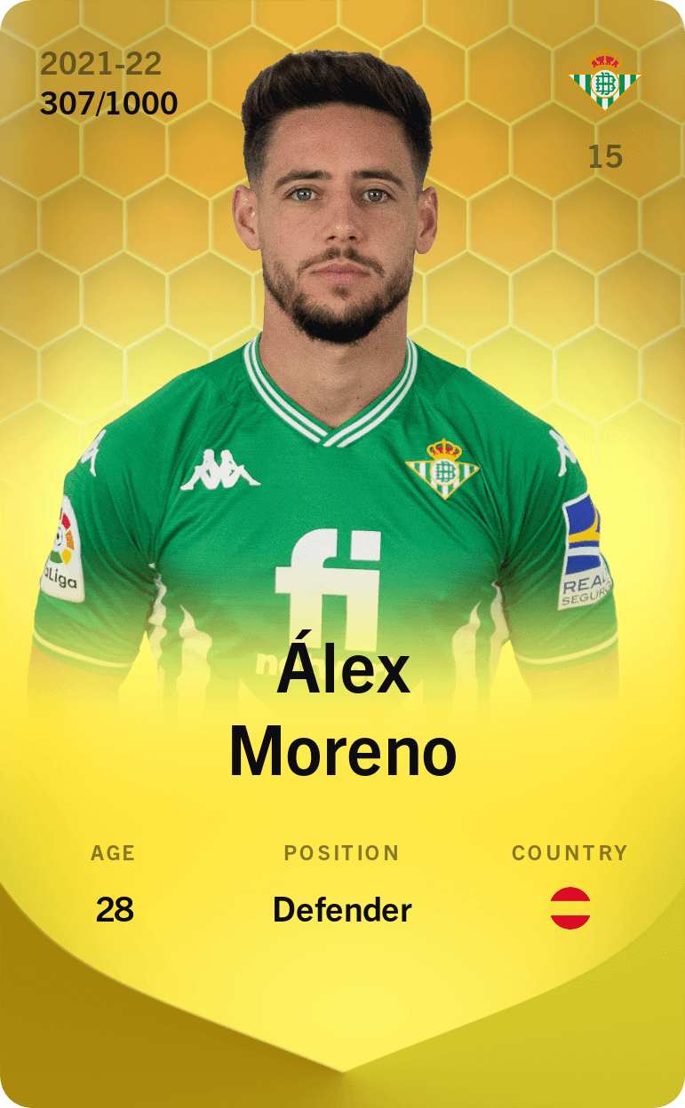 Álex Moreno 2021-22 • Limited 307/1000