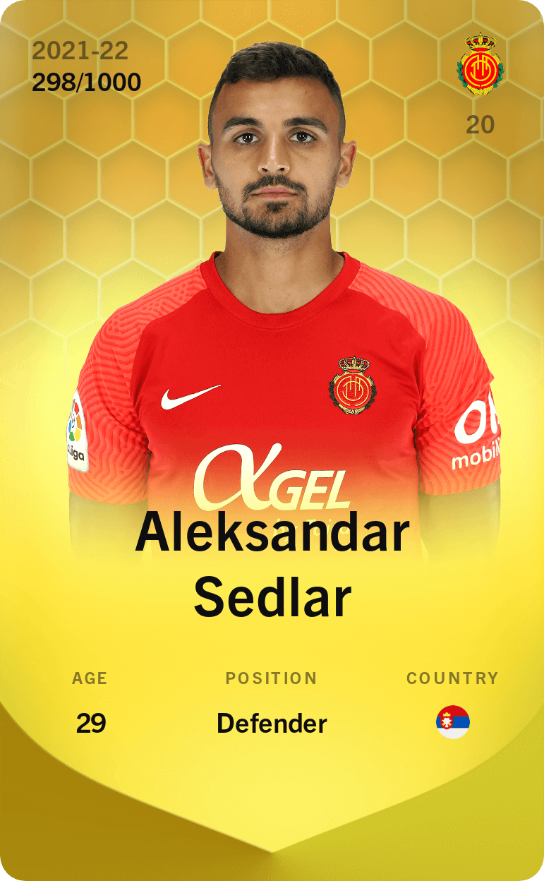 Aleksandar Sedlar 2021-22 • Limited 298/1000