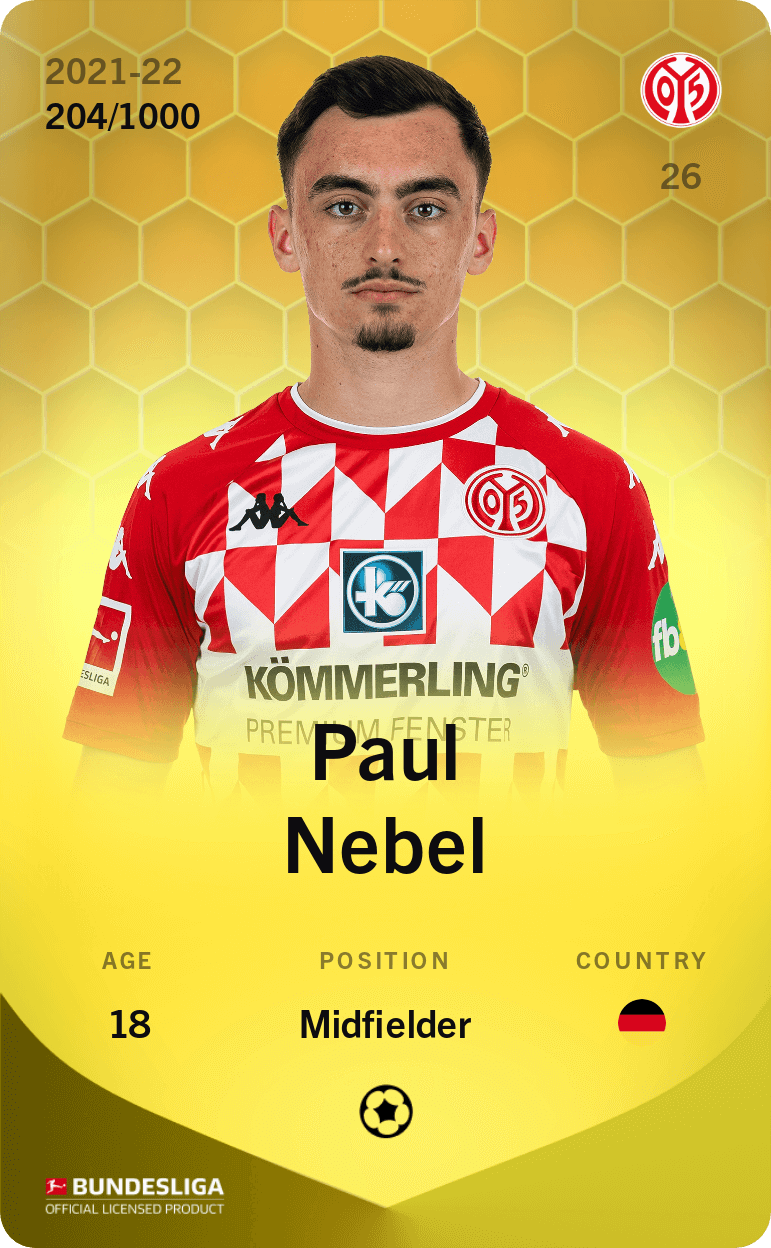 Paul Nebel 2021-22 • Limited 204/1000