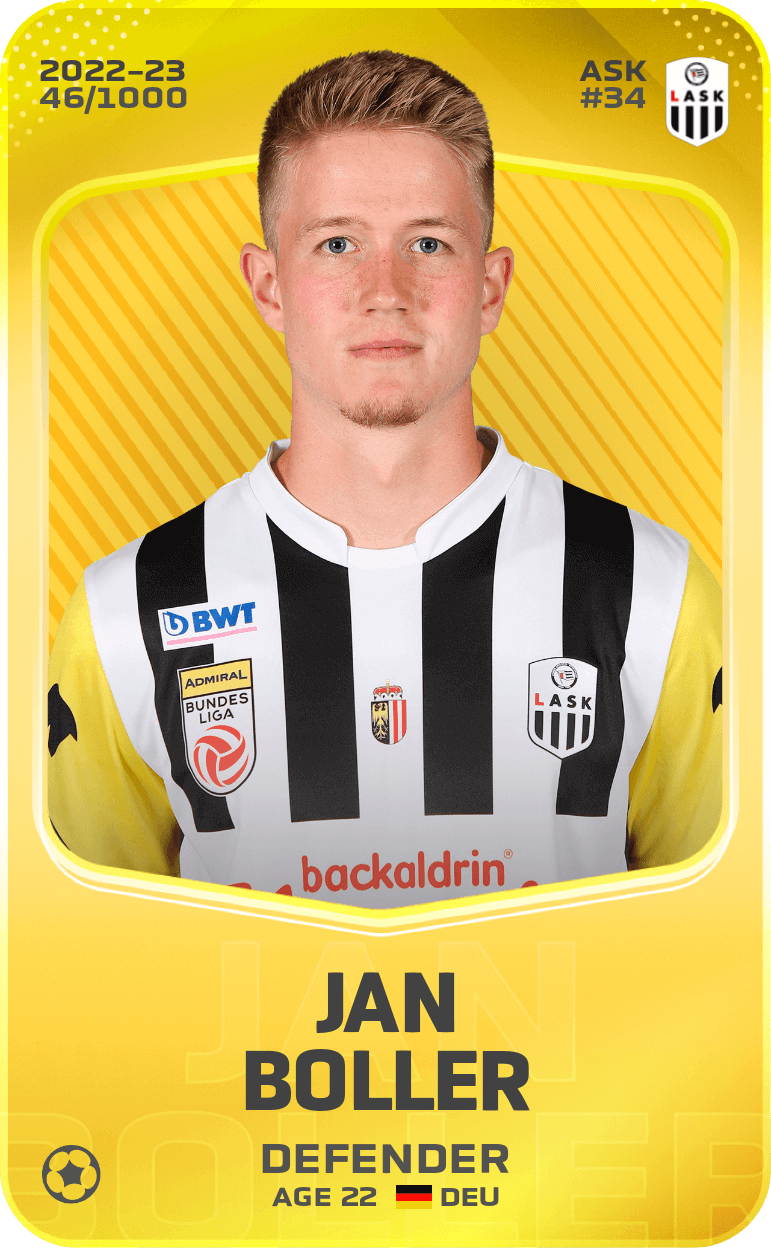Jan Boller 2022-23 • Limited 46/1000