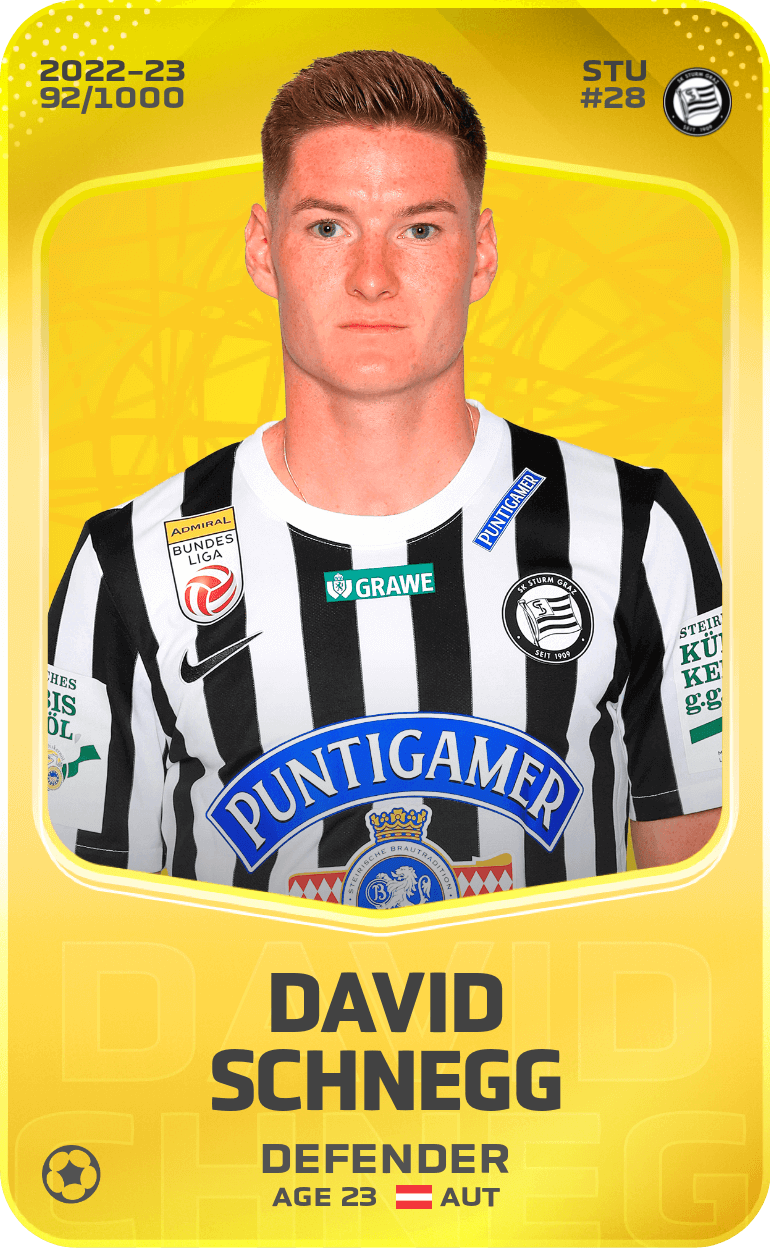 David Schnegg 2022-23 • Limited 92/1000