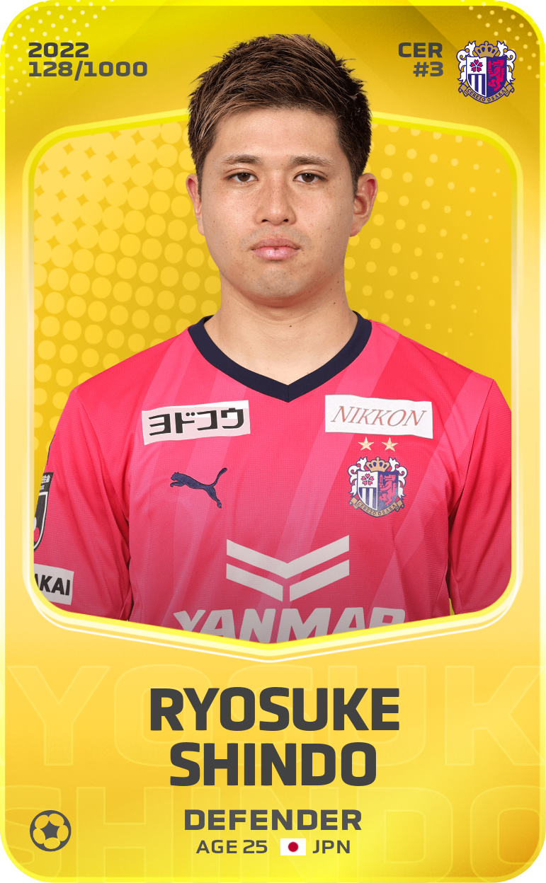Sorare - Sorare Official - Ryosuke Shindo 2022-23 • Limited 128/1000 - NFT # 52548667386568912786179754215993275795100839166702687458580188392333387117482