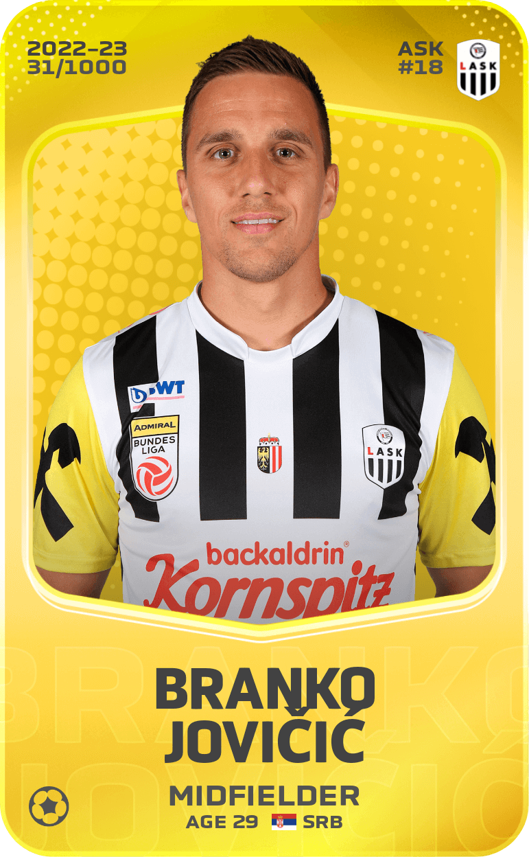 Branko Jovičić 2022-23 • Limited 31/1000