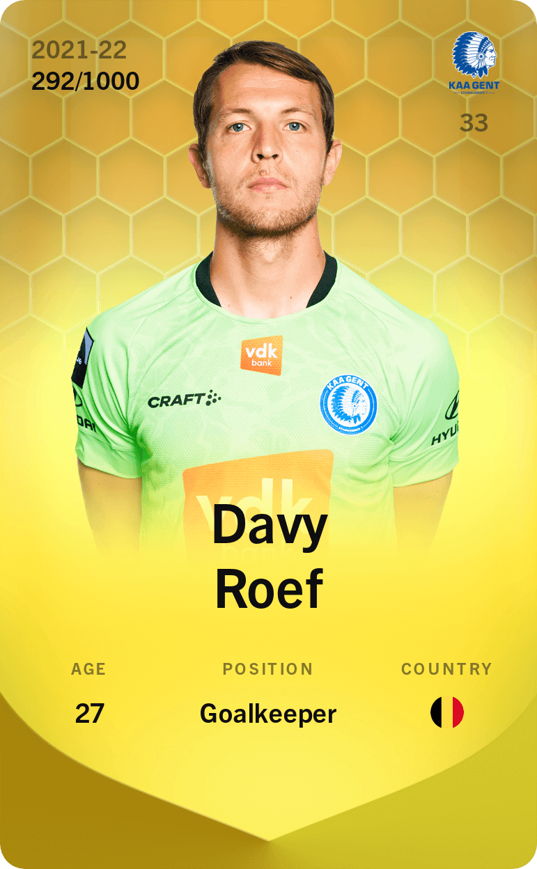 Davy Roef 2021-22 • Limited 292/1000