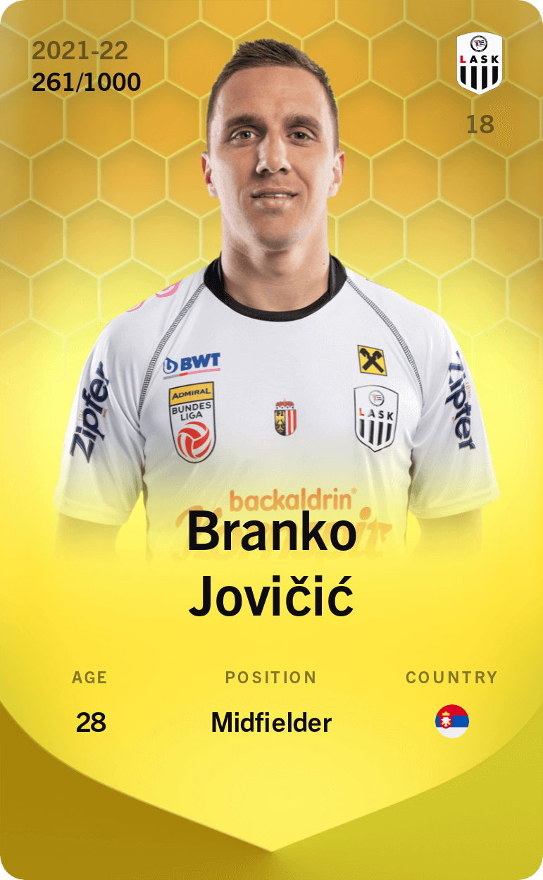 Branko Jovičić 2021-22 • Limited 261/1000