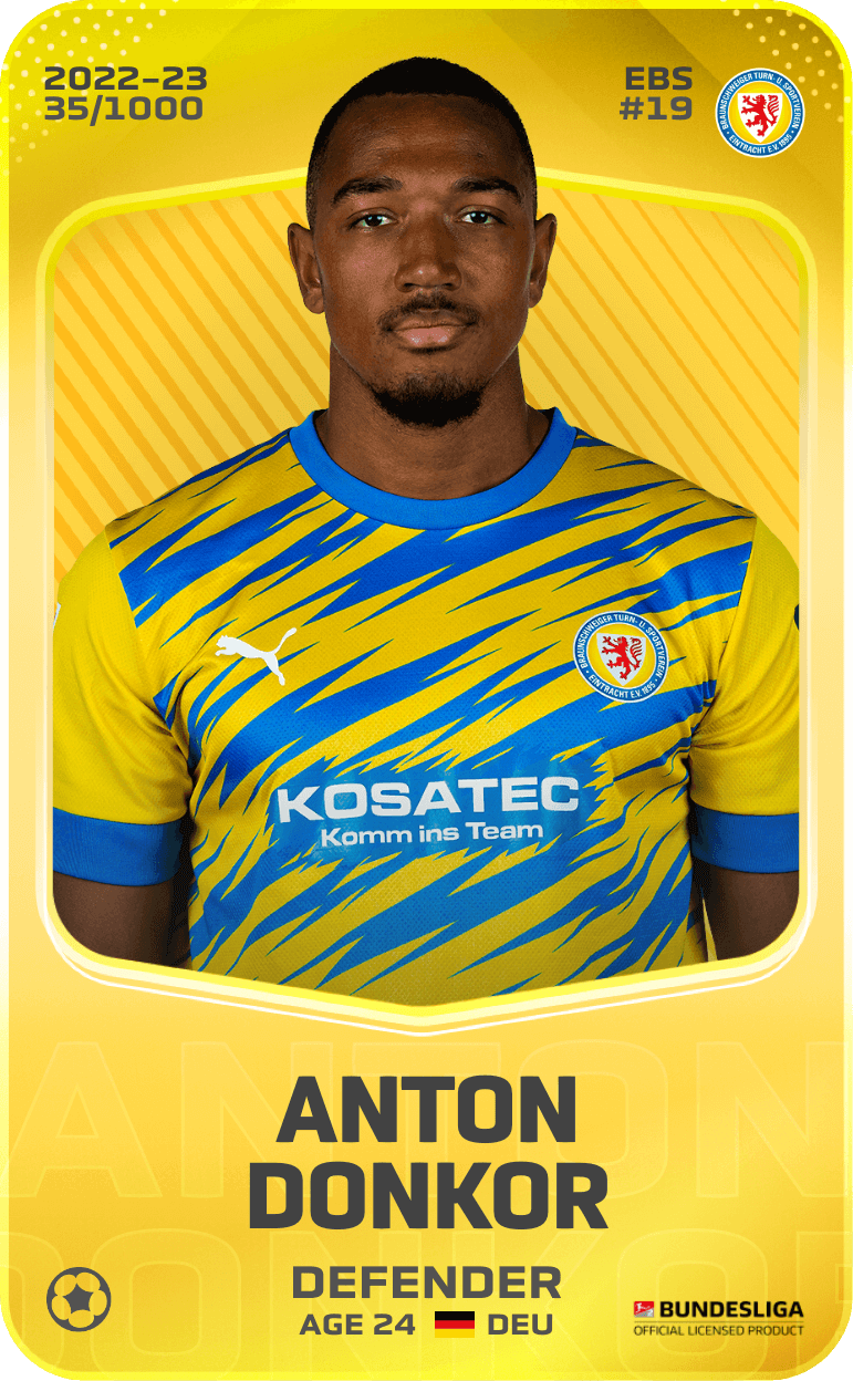 Anton Donkor 2022-23 • Limited 35/1000