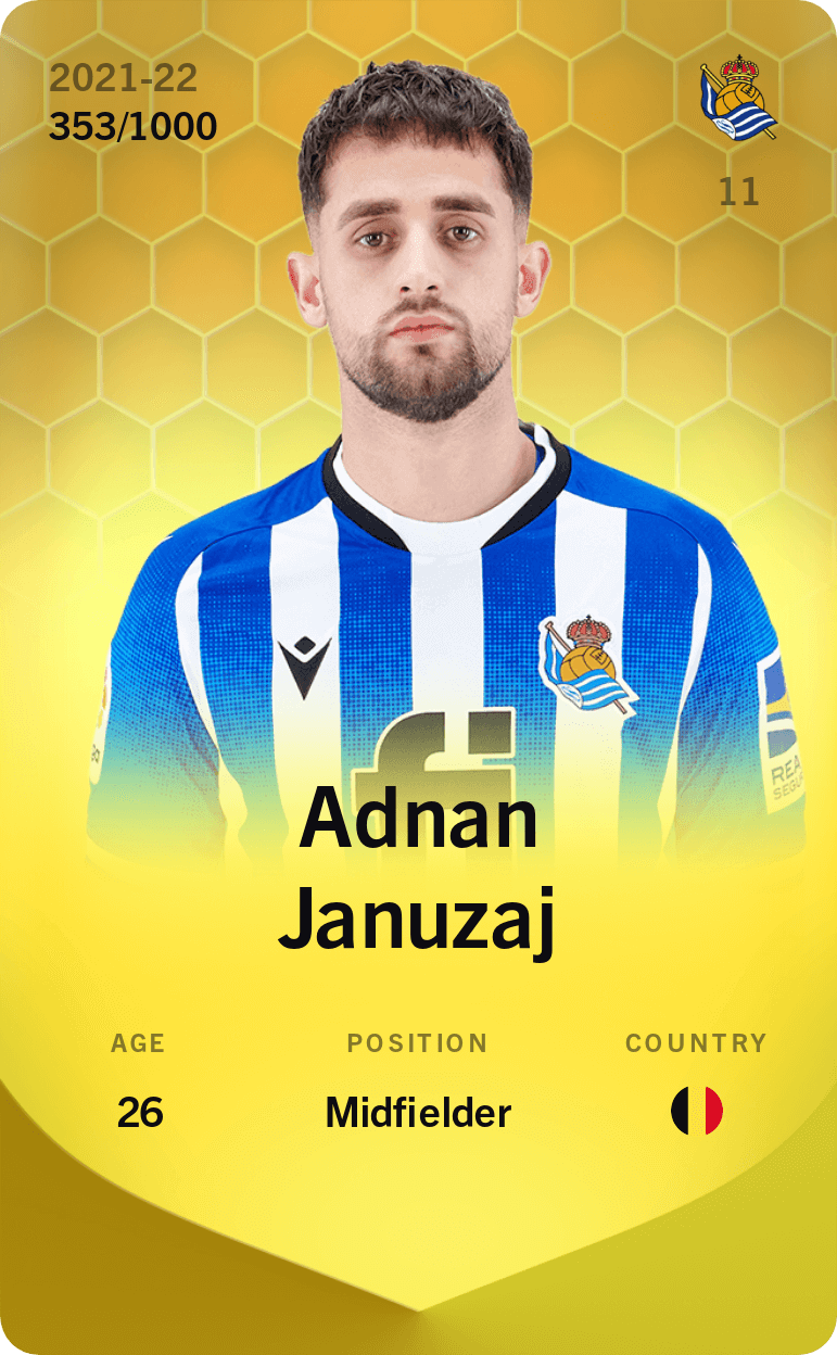 Adnan Januzaj 2021-22 • Limited 353/1000