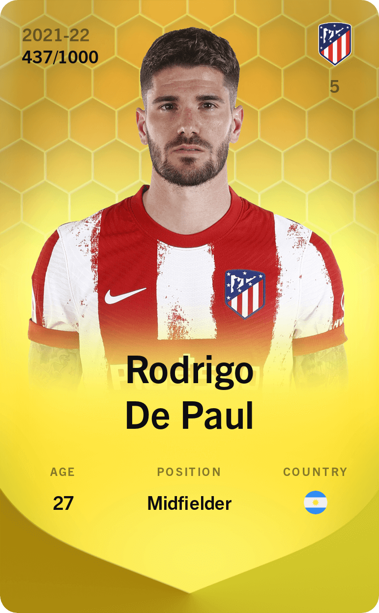 Rodrigo De Paul 2021-22 • Limited 437/1000
