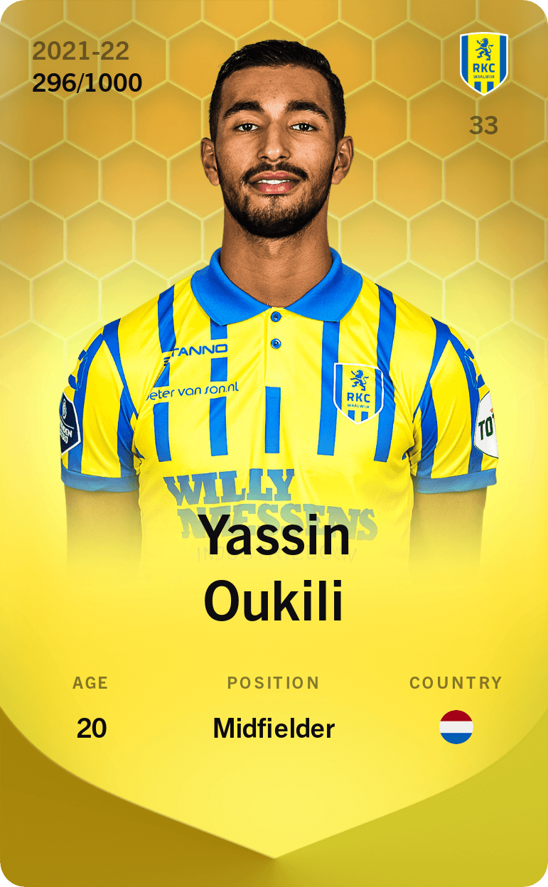 Yassin Oukili 2021-22 • Limited 296/1000