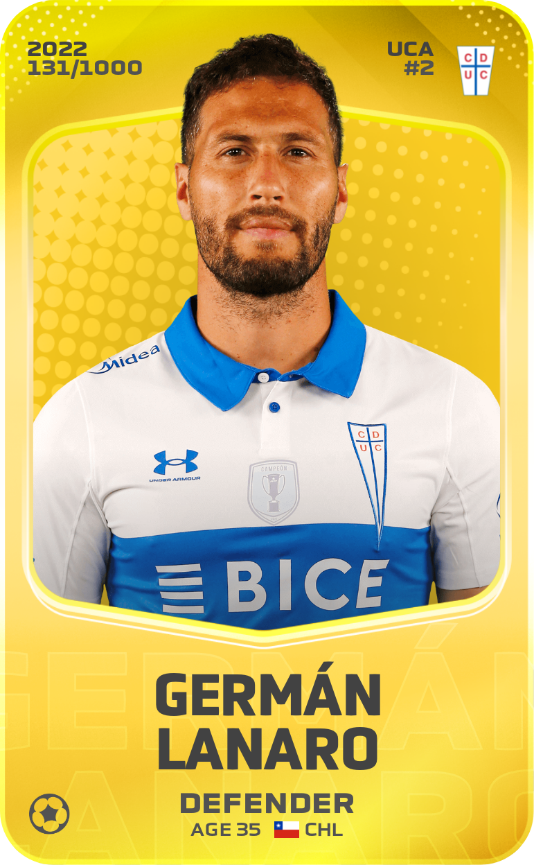 Sorare - Sorare Official - Germán Lanaro 2022-23 • Limited 131/1000 - NFT # 59076091477226786612077883693201046033555552638888589827981963366613928918202