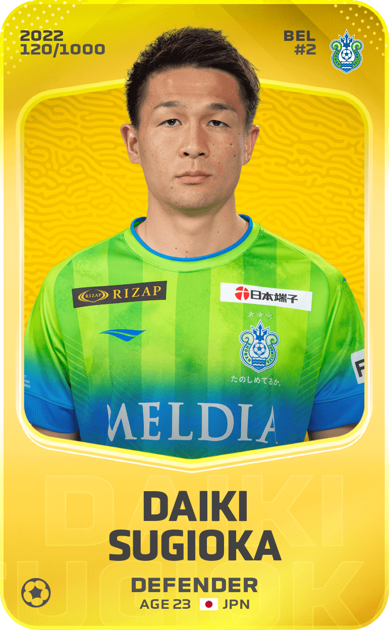 Daiki Sugioka 2022-23 • Limited 120/1000