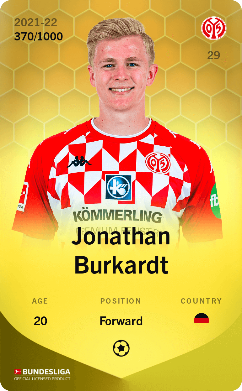 Jonathan Burkardt 2021-22 • Limited 370/1000