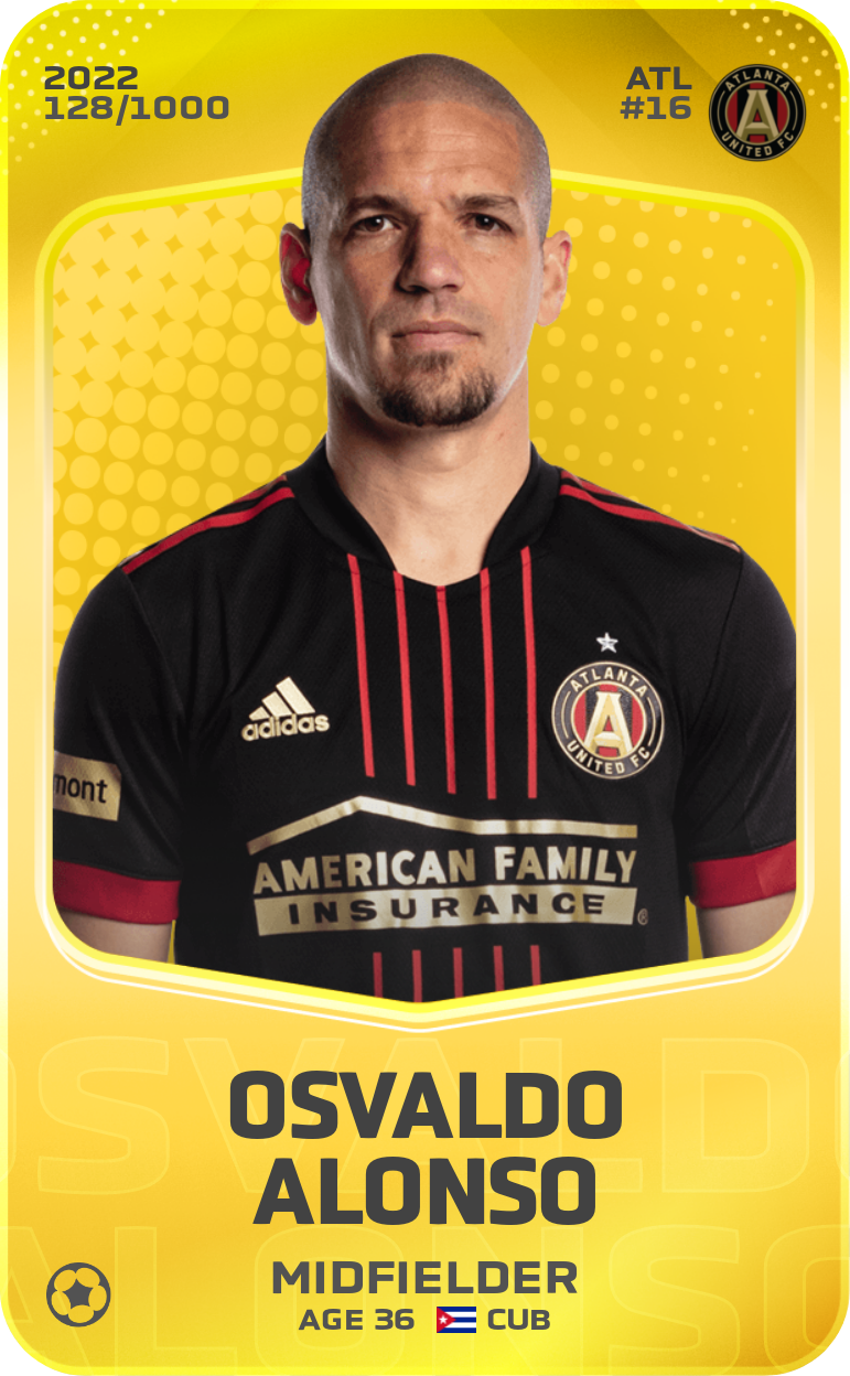 Sorare - Sorare Official - Osvaldo Alonso 2022-23 • Limited 128/1000 - NFT # 80576553448085535256877761292096035059803009686087652494368525532779382526185