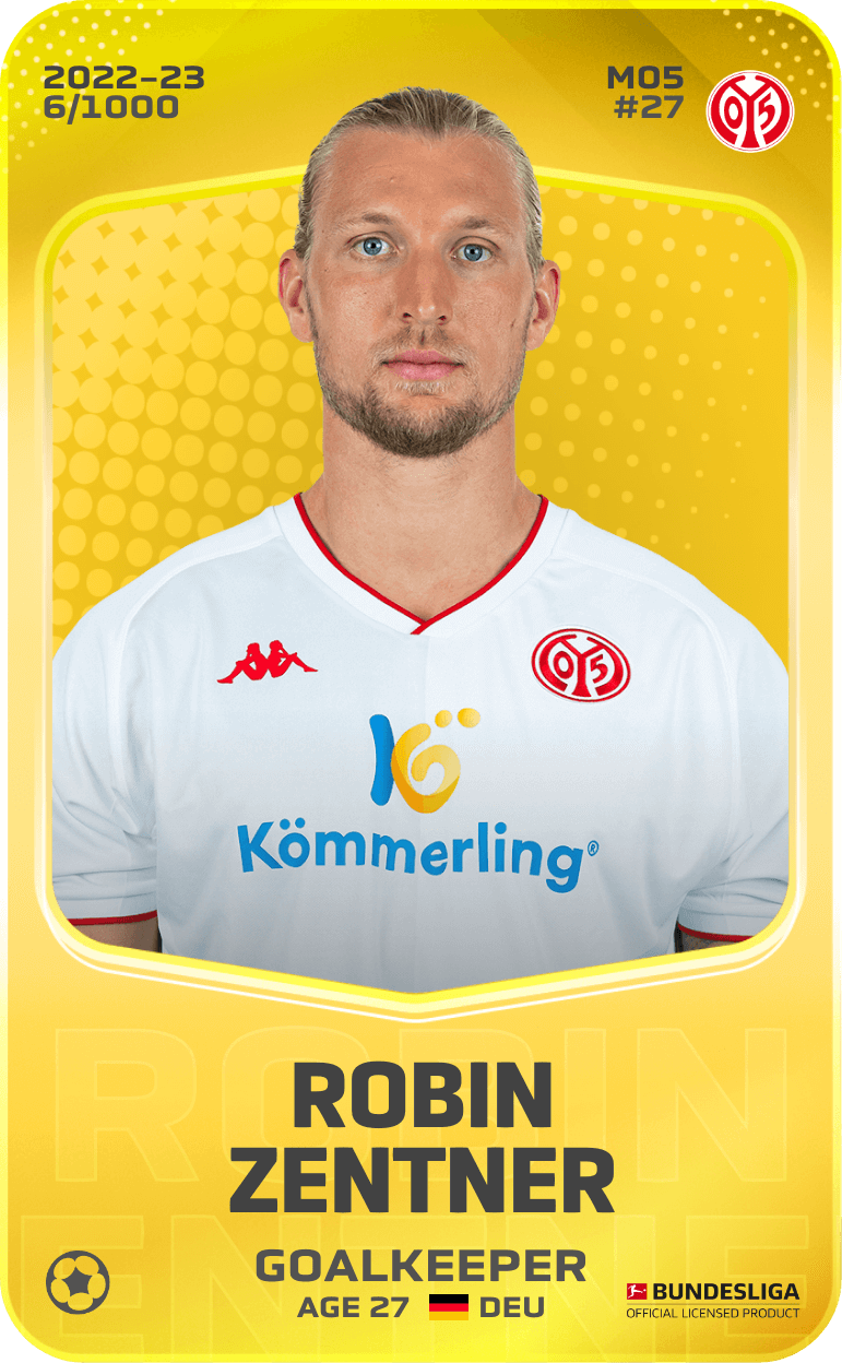 Robin Zentner 2022-23 • Limited 6/1000