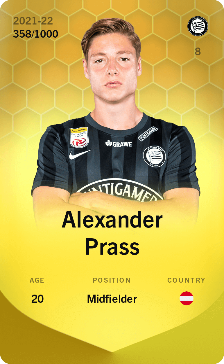 Alexander Prass 2021-22 • Limited 358/1000