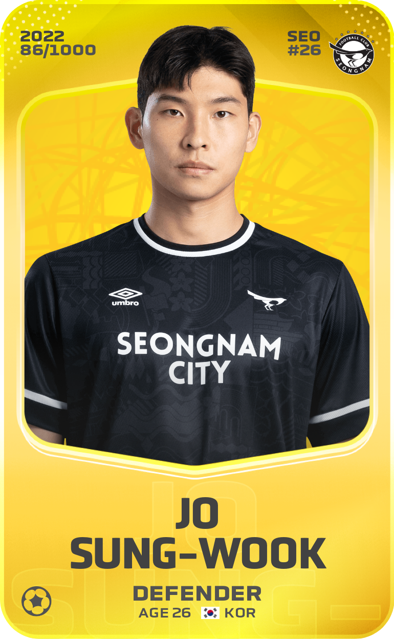 Sorare - Sorare Official - Jo Sung-Wook 2022-23 • Limited 86/1000 - NFT # 48954552790695000797094451241196216351870303320940796858901497682419437797791