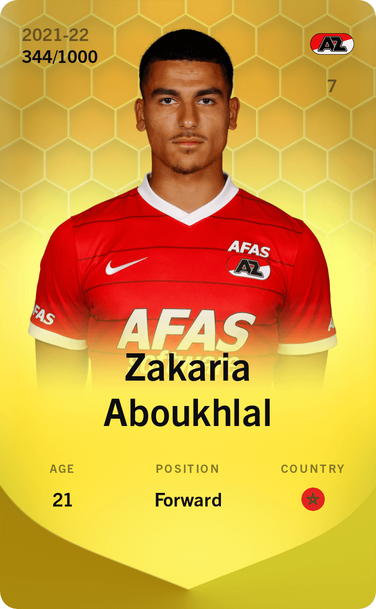 Zakaria Aboukhlal 2021-22 • Limited 344/1000