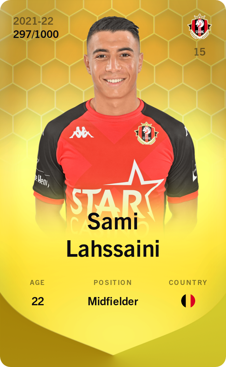 Sorare - Sorare Official - Sami Lahssaini 2021-22 • Limited 297/1000 - NFT # 88864524670731020753972946790332830467275677633199278927933972755213214920113