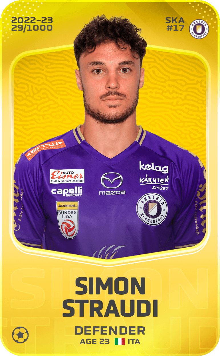 Simon Straudi 2022-23 • Limited 29/1000