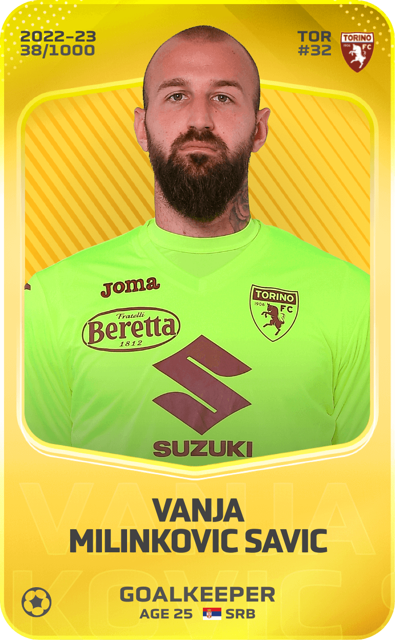 Vanja Milinkovic Savic 2022-23 • Limited 38/1000